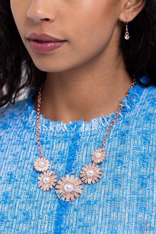Gatsby Gallery Copper statement necklace, alternate view