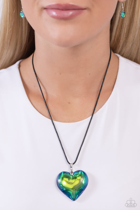 Seize the Simplicity Green pendant necklace, alternate view