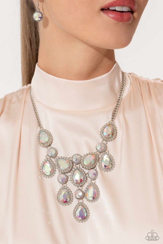 Dripping in Dazzle Multi statement necklace, alternate view