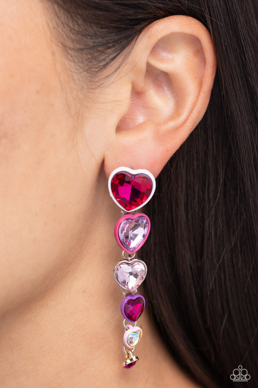Cascading Casanova Multi post earrings, alternate view