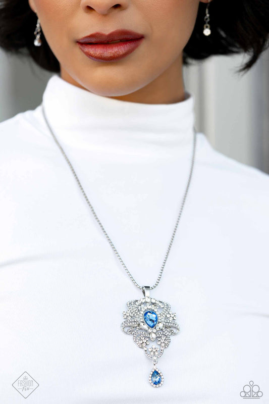 Elegance Personified Blue pendant necklace, alternate view