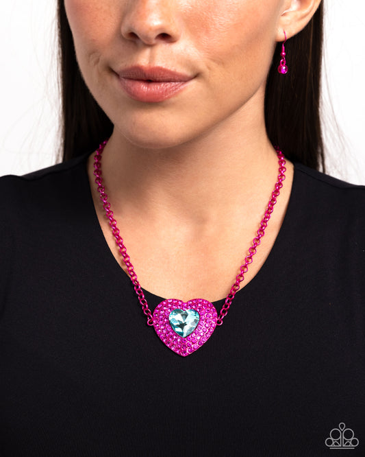 Locket Leisure Pink pendant necklace, alternate view