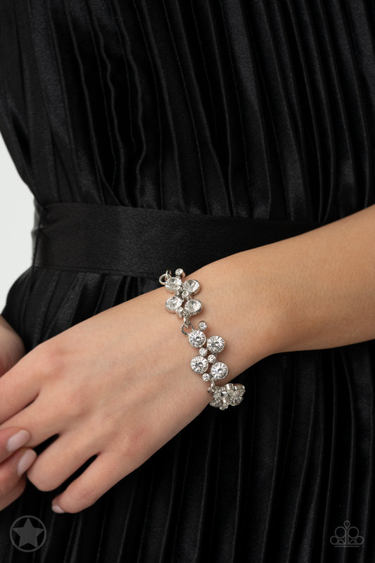 Old Hollywood statement bracelet, alternate view