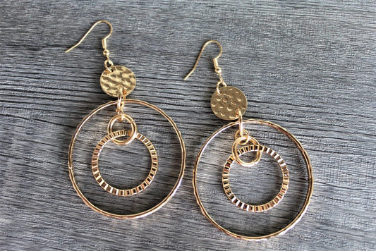 Mechanical Mecca Gold Earrings